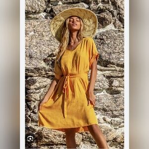 Cupshe Yellow Mini Dress